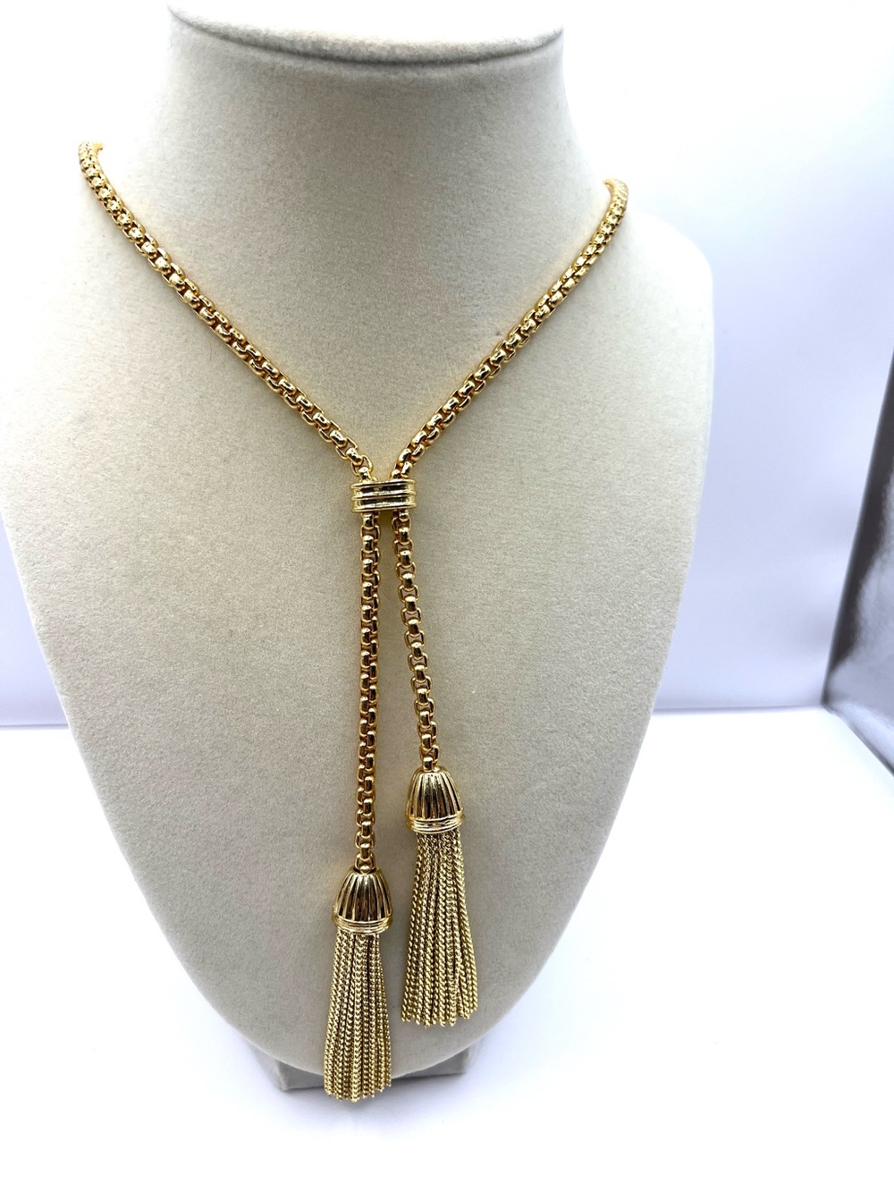 J. Crew Gold Double Tassel Lariat Necklace
Statement Necklace